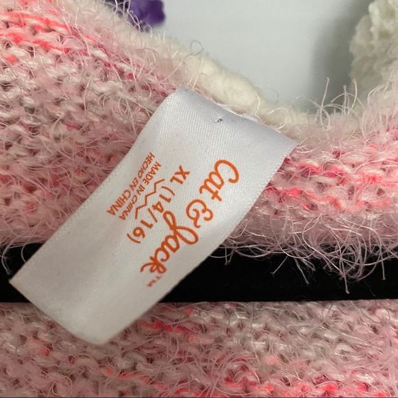 Cat & Jack Girls' Open front Cardigan Sweater - Picture 3 of 8